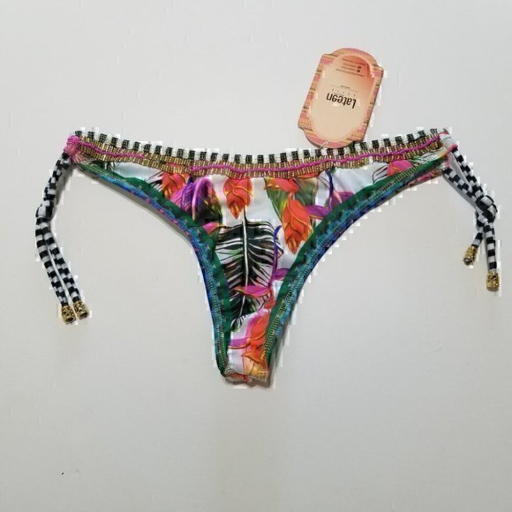 NWT Lateen Colombian Swimwear Bikini Bottom Size L
